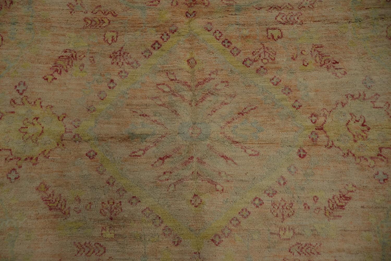Vegetable Dye Oushak Area Rug 8x10 Rich Soft Color Palette