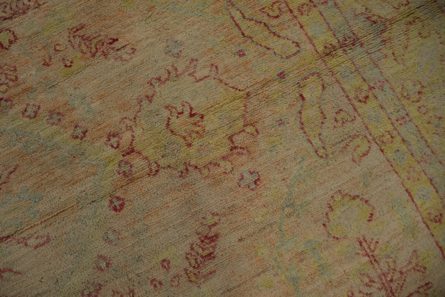 Vegetable Dye Oushak Area Rug 8x10 Rich Soft Color Palette