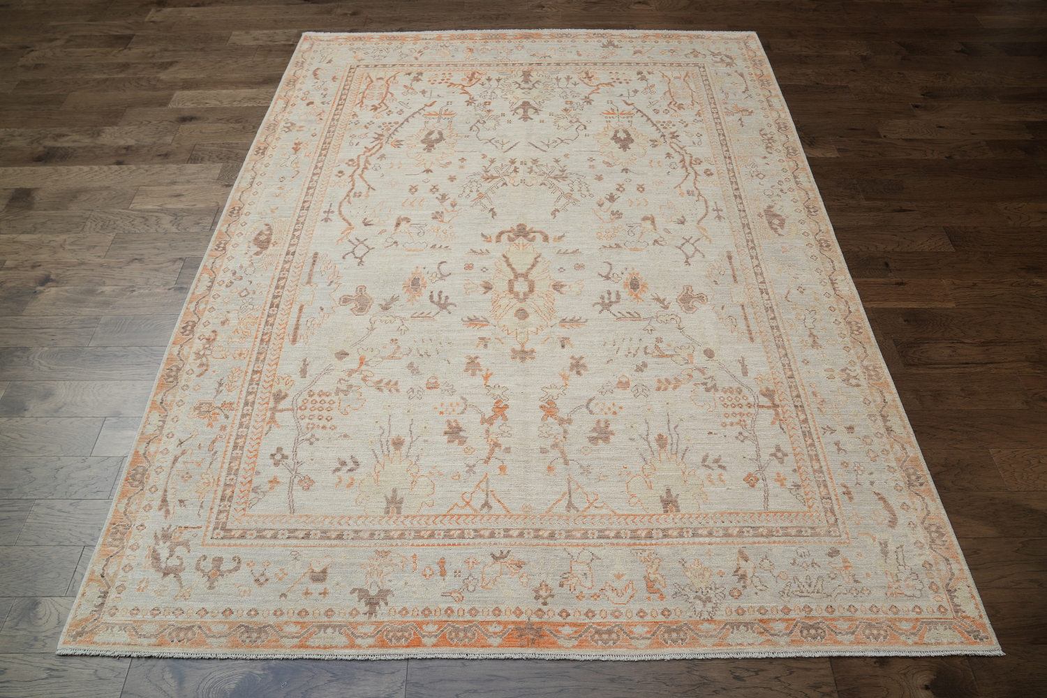 Vegetable Dye Oushak Turkish Area Rug 9x12
