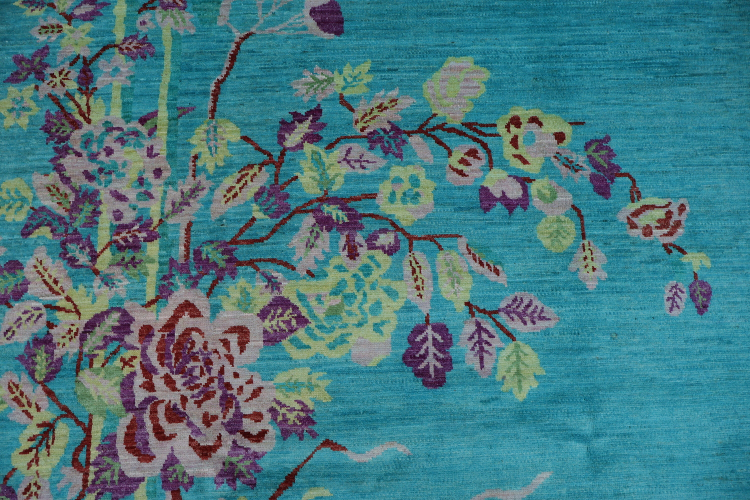 Vegetable Dye Handmade Abstract Area Rug 9x12