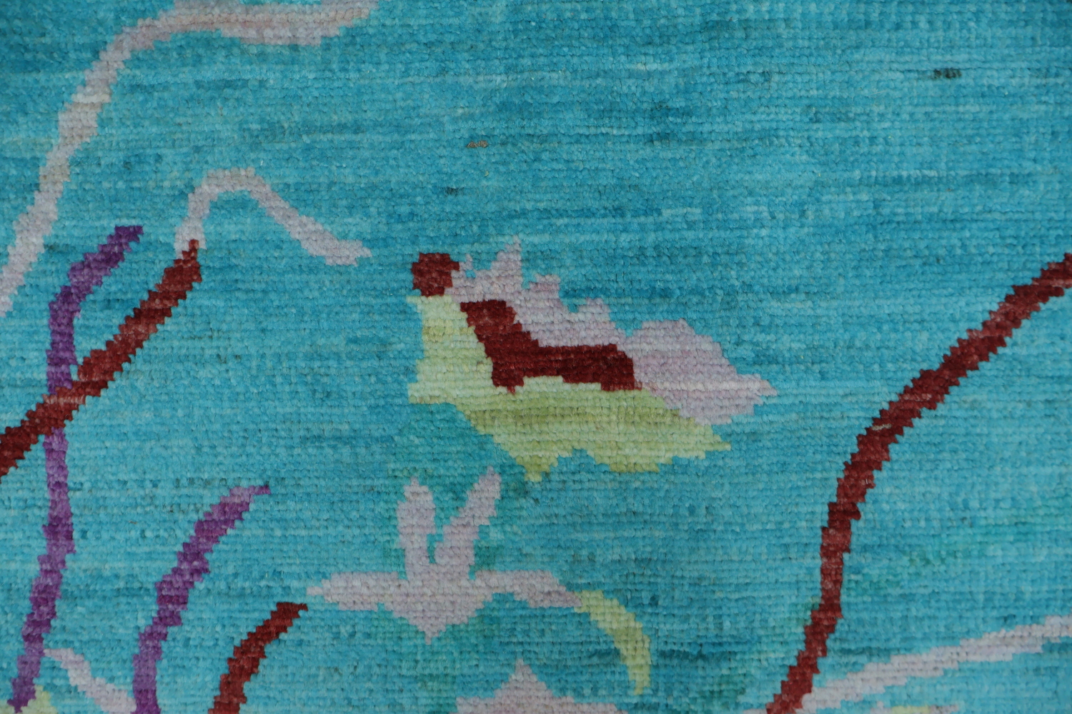 Vegetable Dye Handmade Abstract Area Rug 9x12