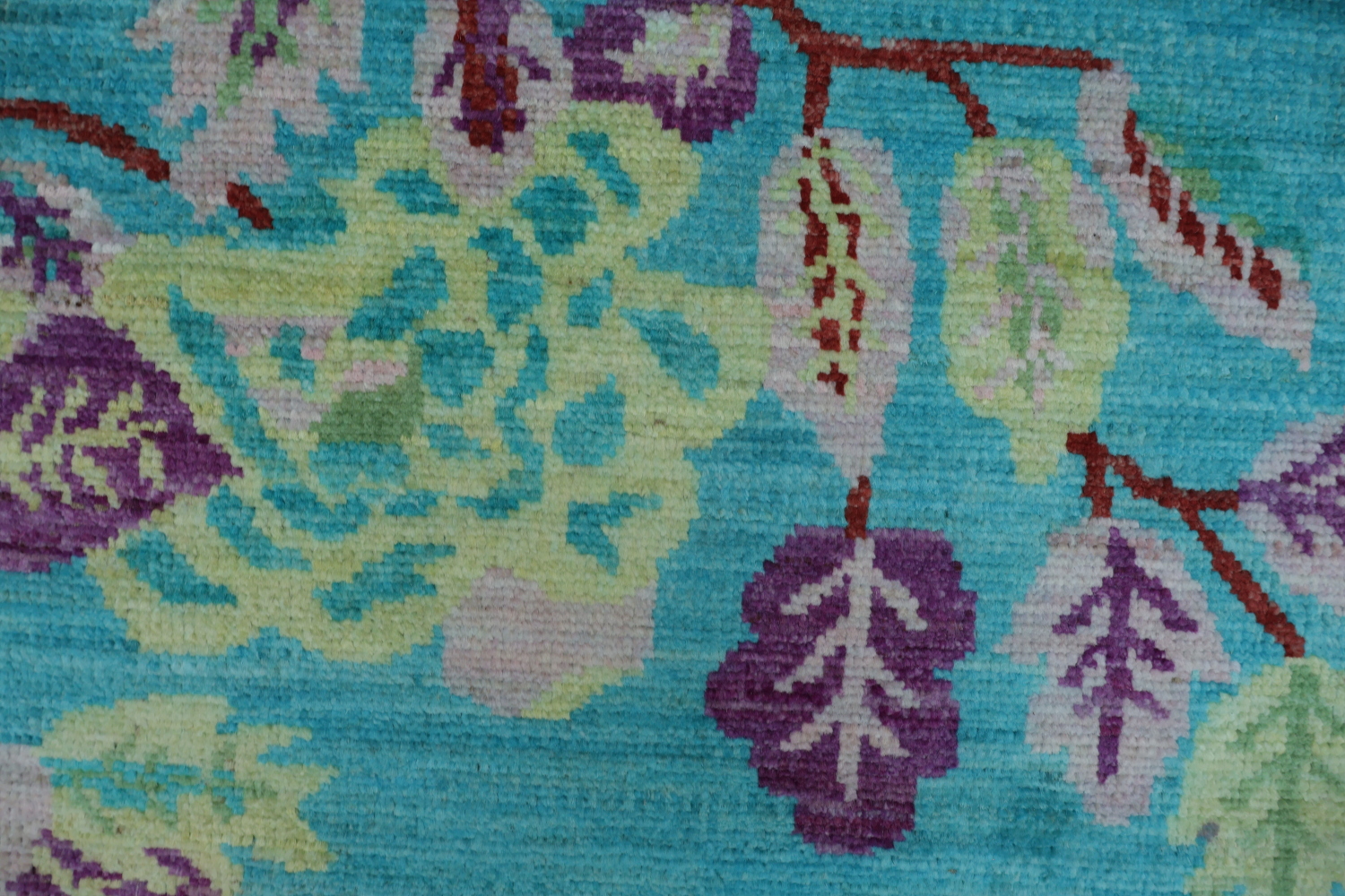 Vegetable Dye Handmade Abstract Area Rug 9x12