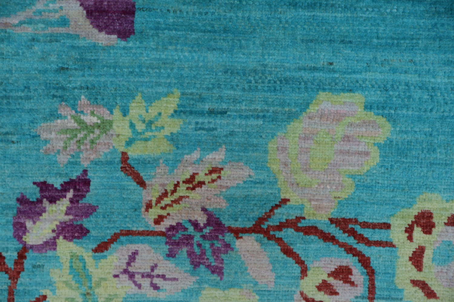 Vegetable Dye Handmade Abstract Area Rug 9x12