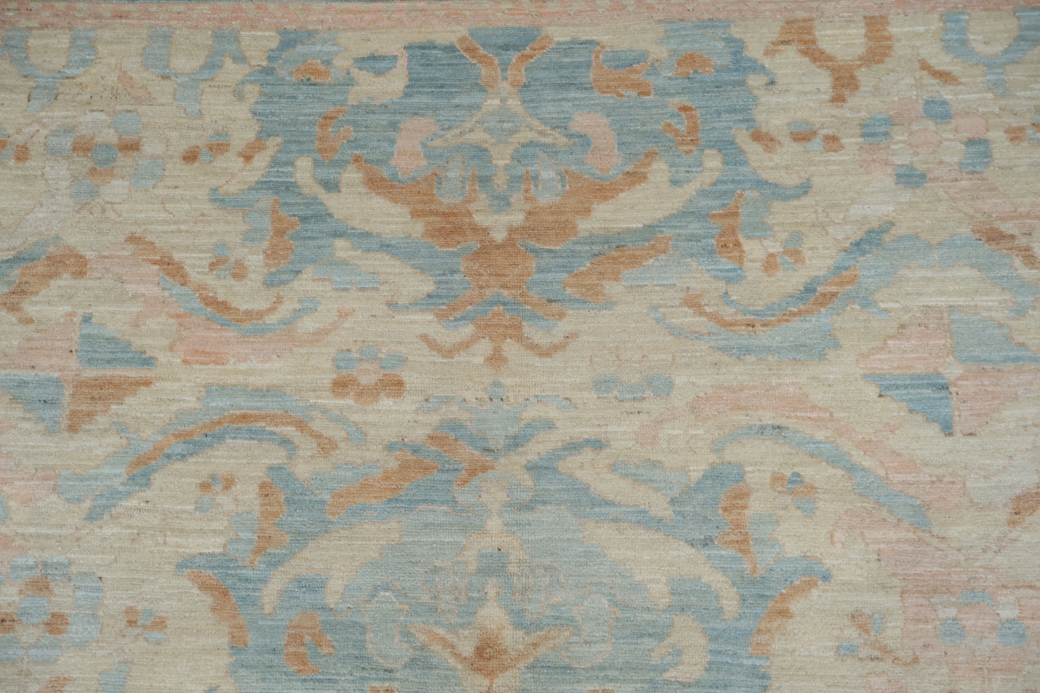 Vegetable Dye Muted Oushak Turkish Area Rug 9x13