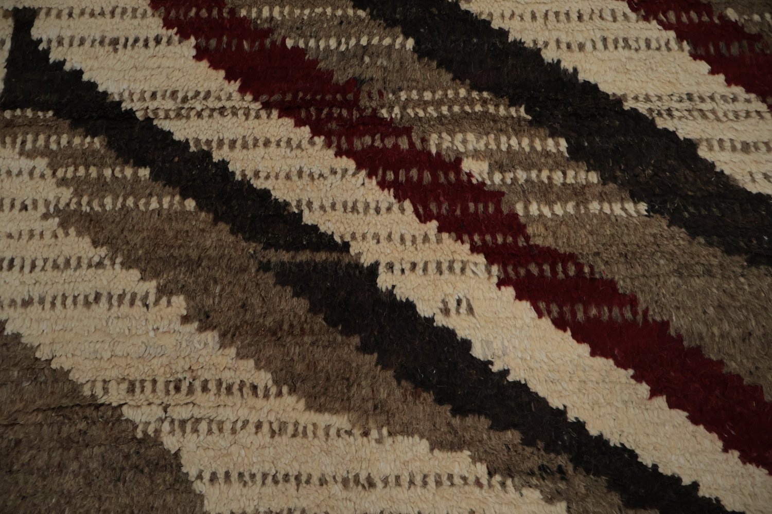 Stylish Blend Moroccan Wool Area Rug 8x11 with Shapes and Warm Hues