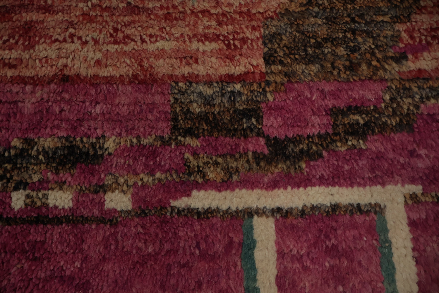 Bold Mix Pink and Purple in Decor Moroccan Wool Area Rug 9x13