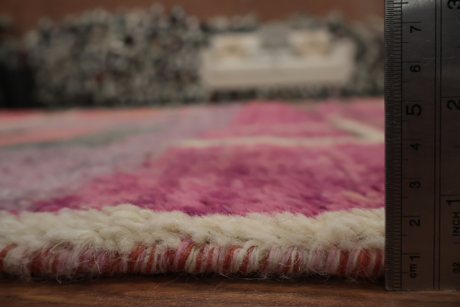 Bold Mix Pink and Purple in Decor Moroccan Wool Area Rug 9x13