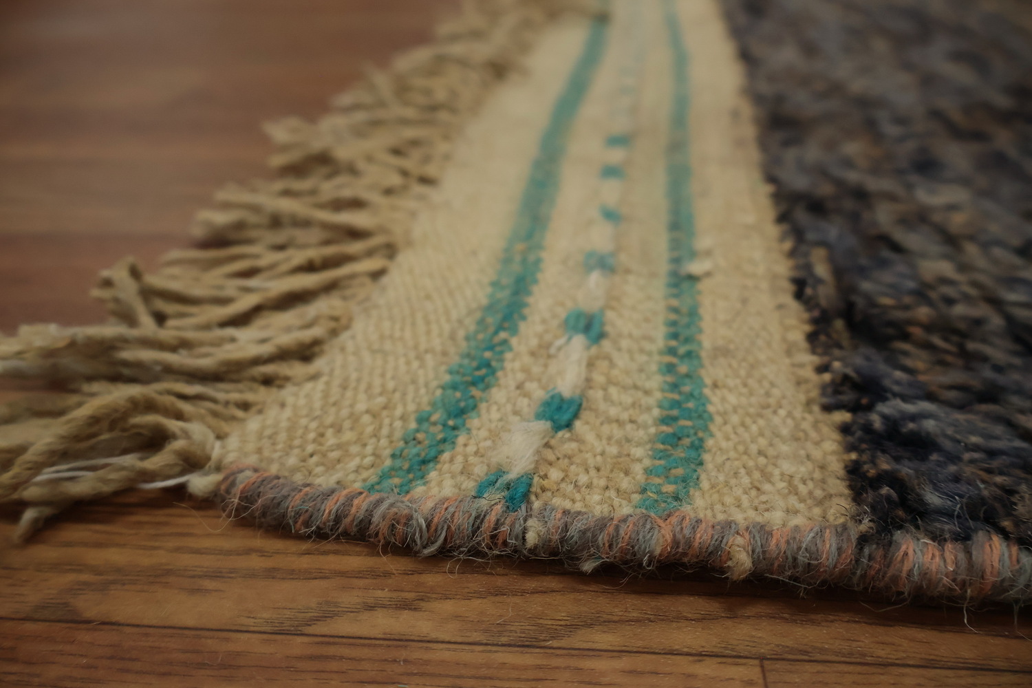 Dynamic Colorful Waves Abstract Moroccan Large Rug 10x15