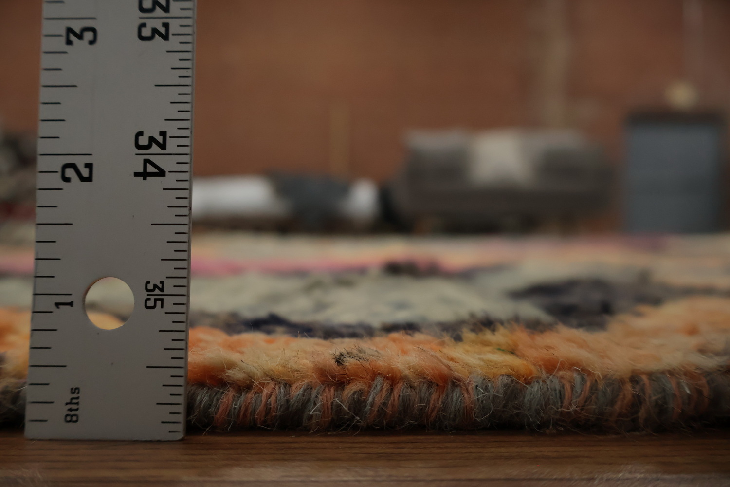 Dynamic Colorful Waves Abstract Moroccan Large Rug 10x15