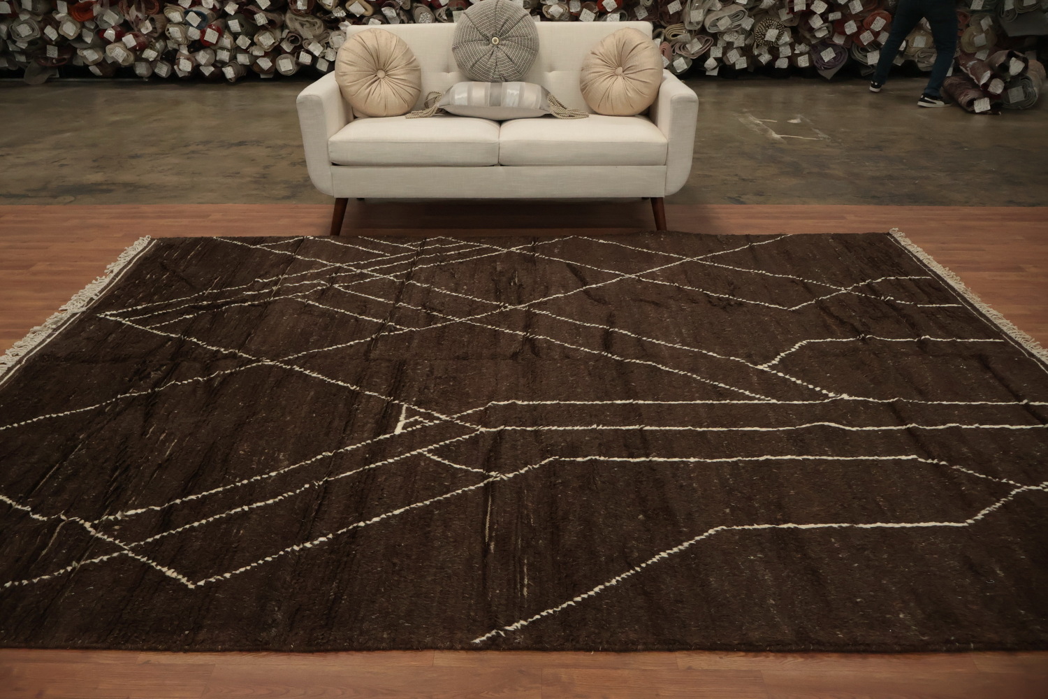 Handmade Moroccan Wool Area Rug 8x11