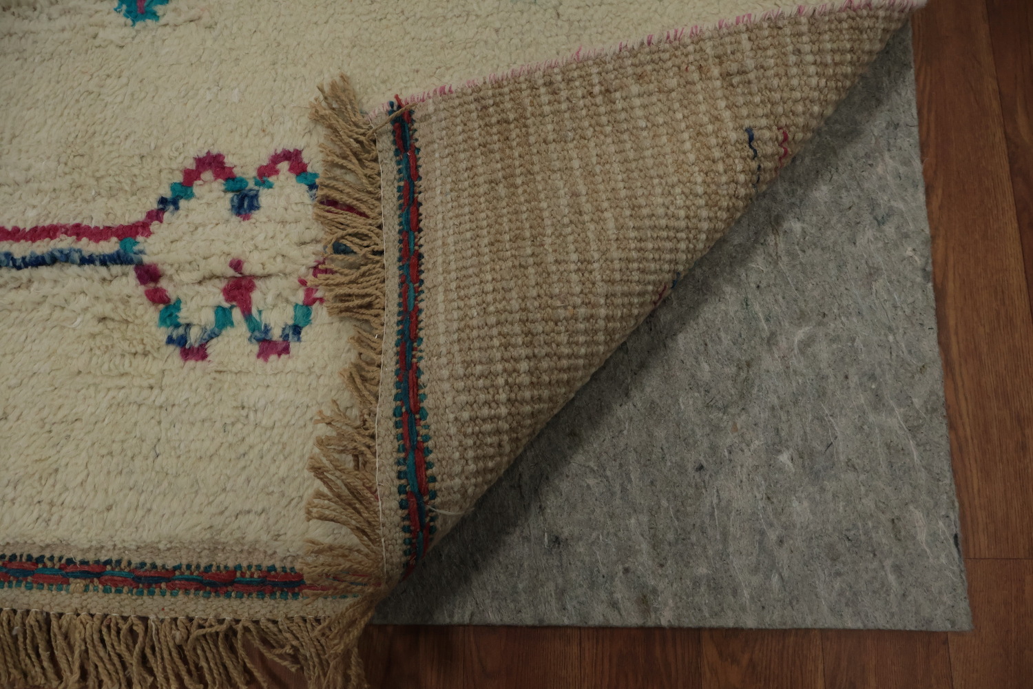 Chic Moroccan Large Area Rug 9x13 with Intricate Diamond Patterns