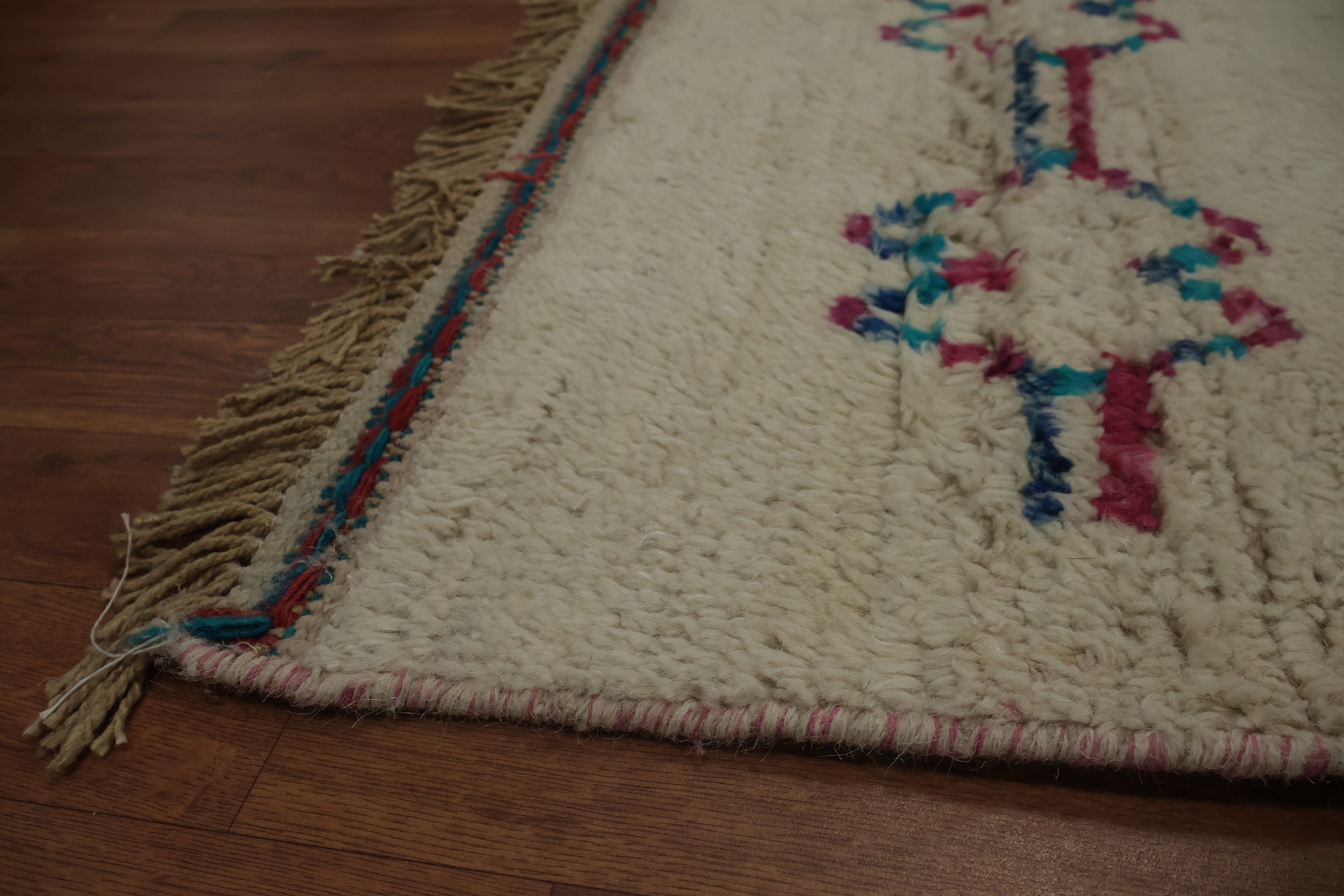 Chic Moroccan Large Area Rug 9x13 with Intricate Diamond Patterns