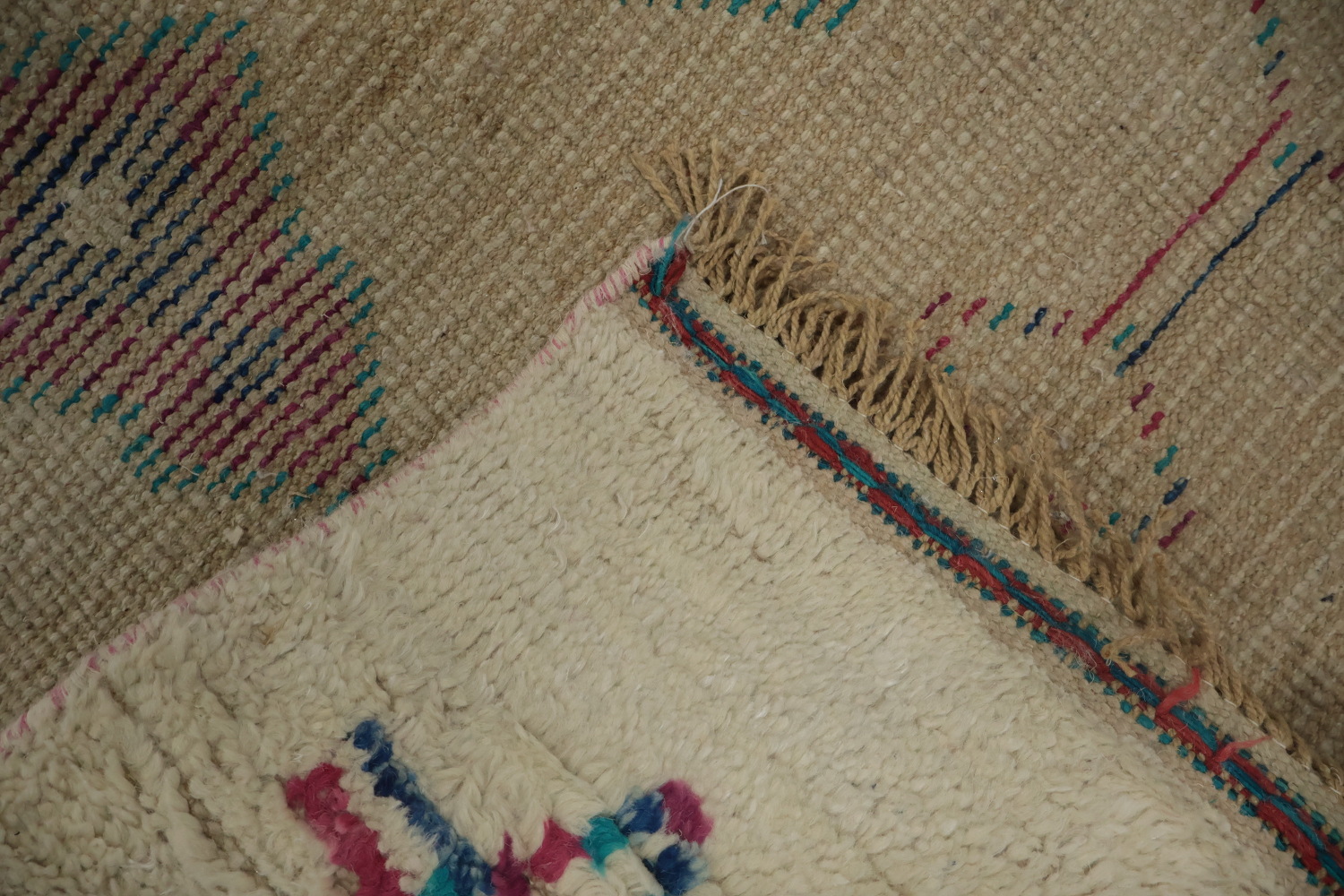 Chic Moroccan Large Area Rug 9x13 with Intricate Diamond Patterns