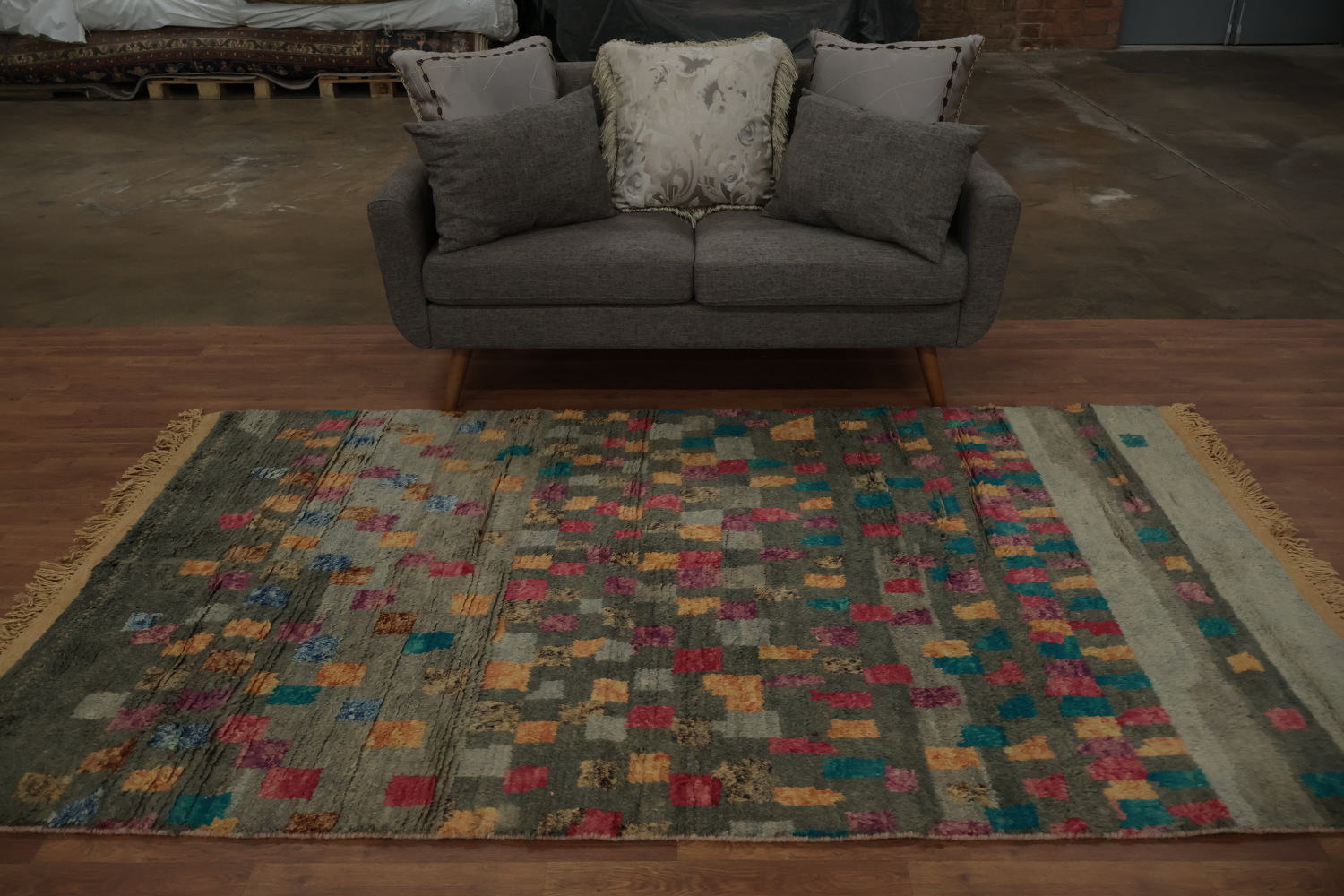 Dazzling Mosaic Moroccan Area Rug 5x9 Perfect for Statement Decor