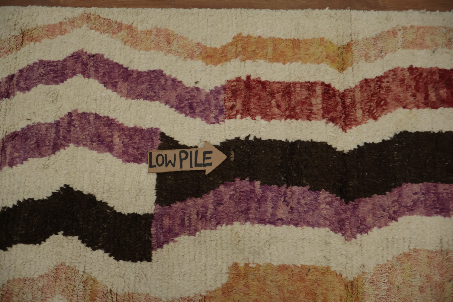 Wavy Line Moroccan Large Rug 10x15 to Enhance Your Living Room Decor