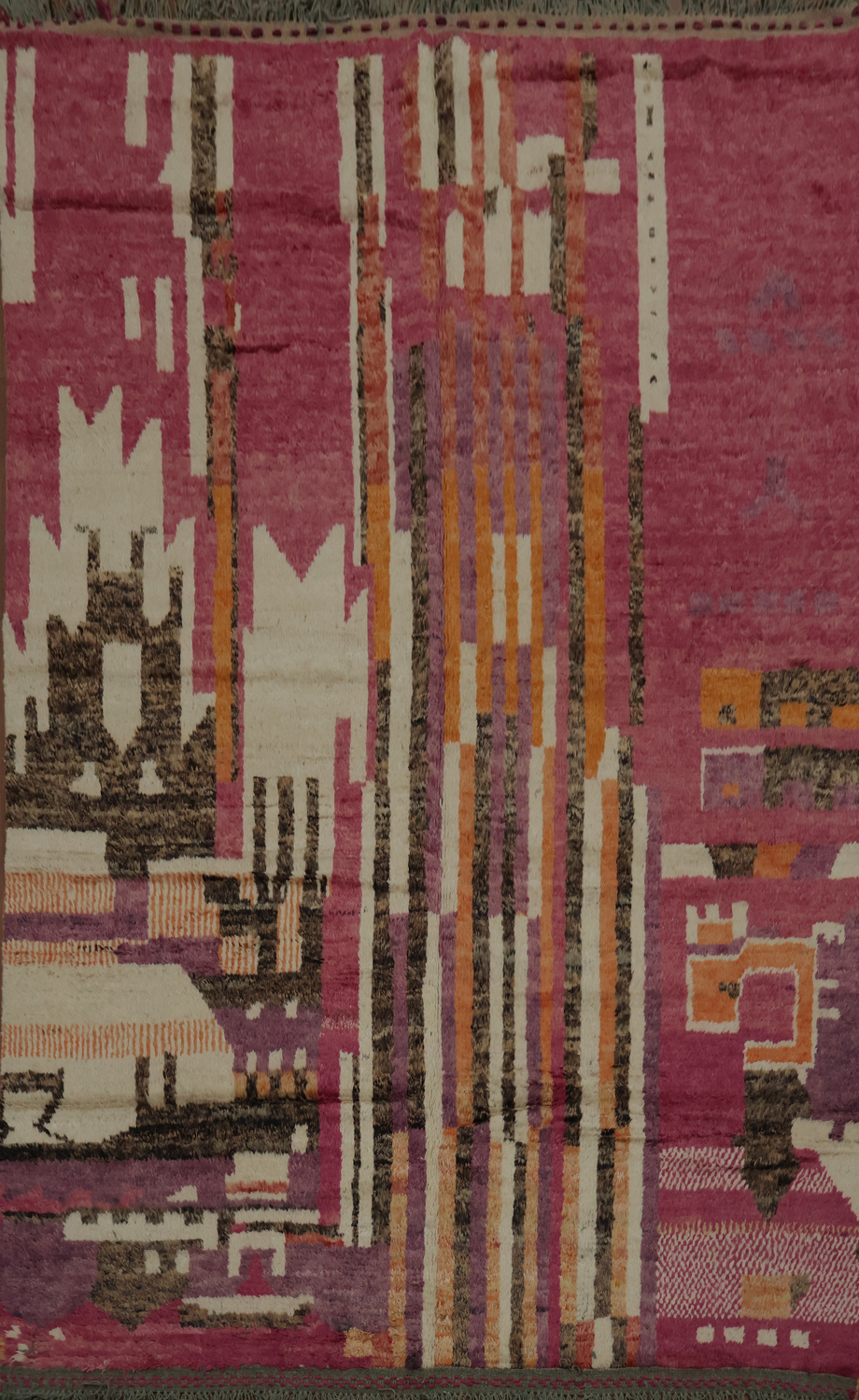 Abstract Moroccan Wool Area Rug 8x11