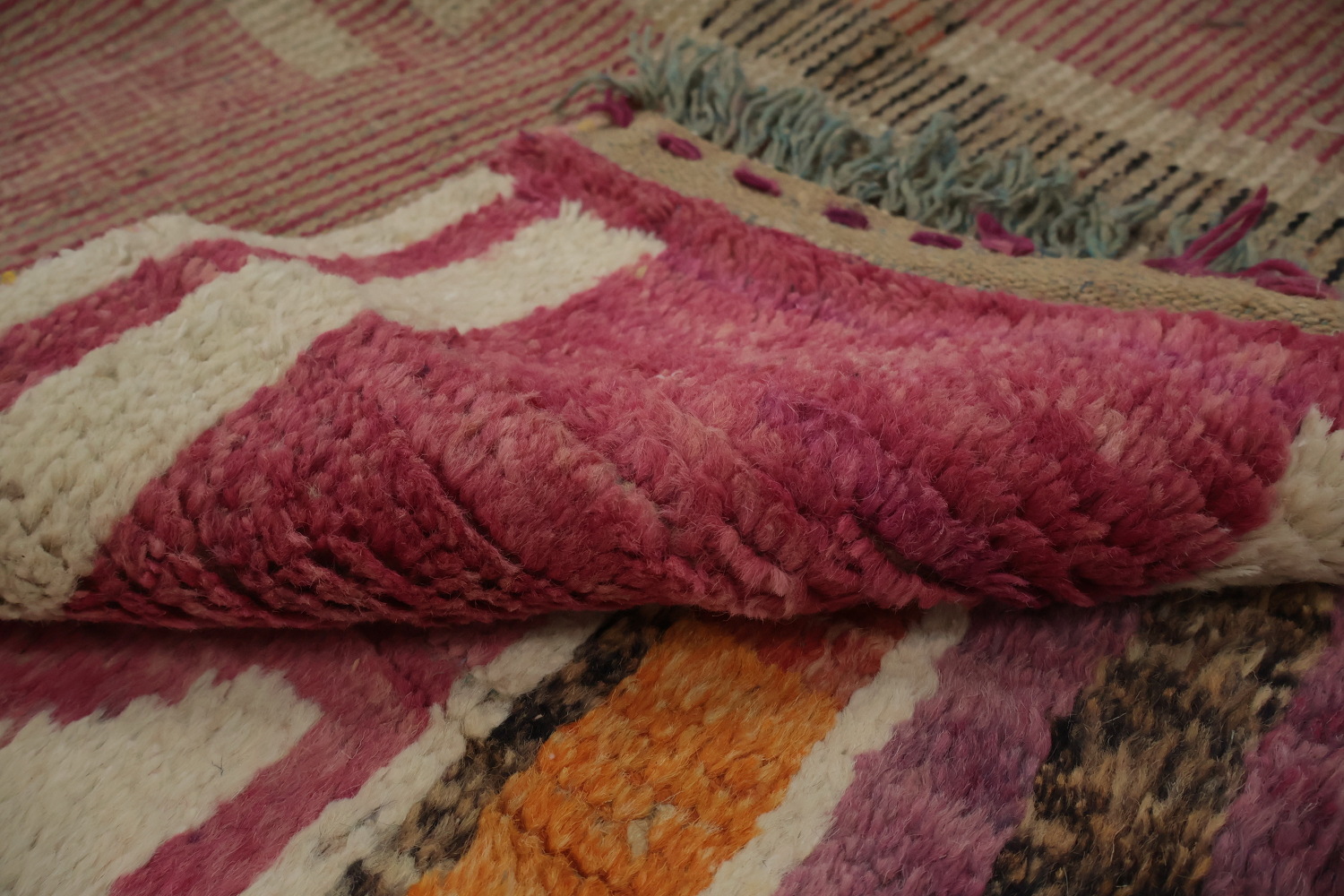 Abstract Moroccan Wool Area Rug 8x11