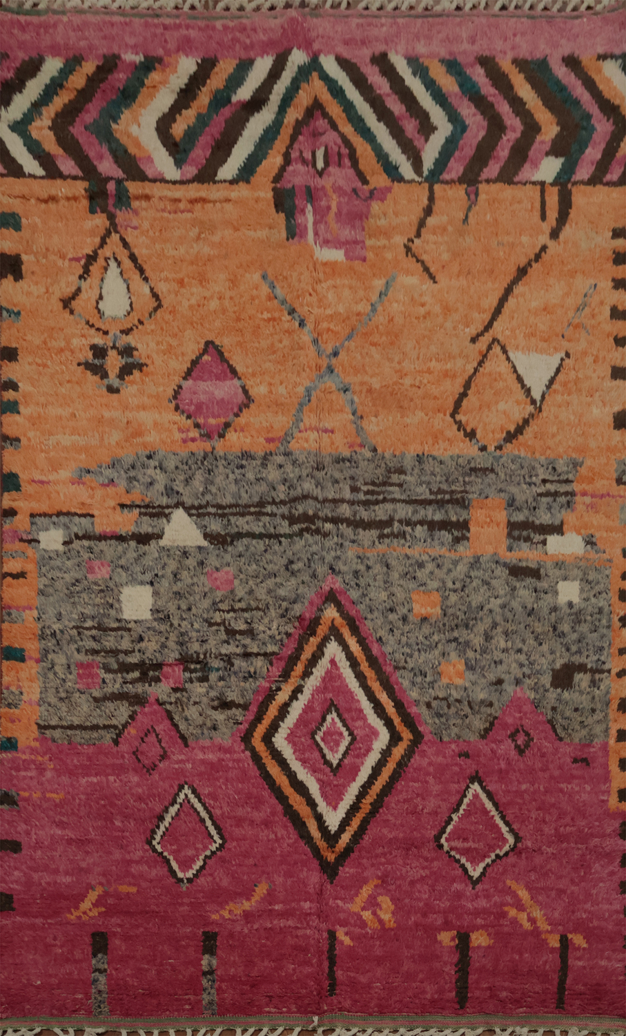 Tribal Moroccan Handmade Area Rug 7x11