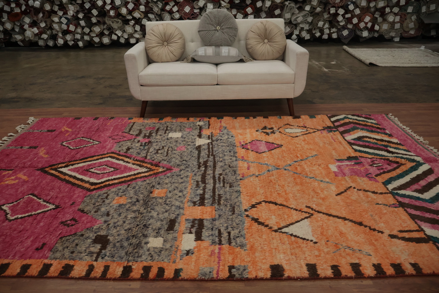 Tribal Moroccan Handmade Area Rug 7x11