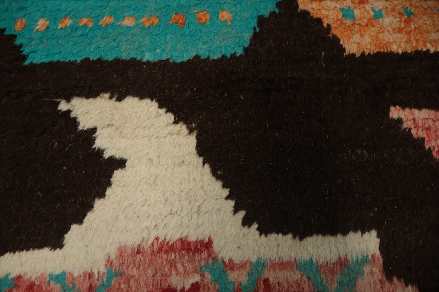 Vibrant Geometric Moroccan Large Area Rug 9x13 in Bold Earth Tones