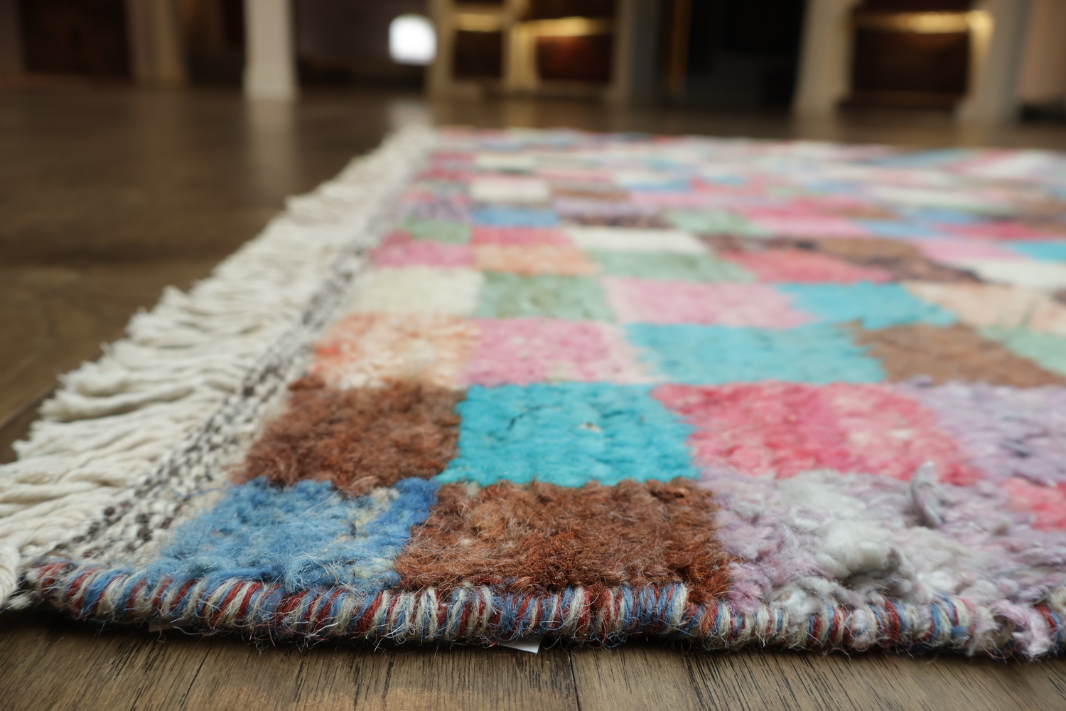 Colorful Checkered Rug Perfect for Modern Artistic Home Décor 6x10
