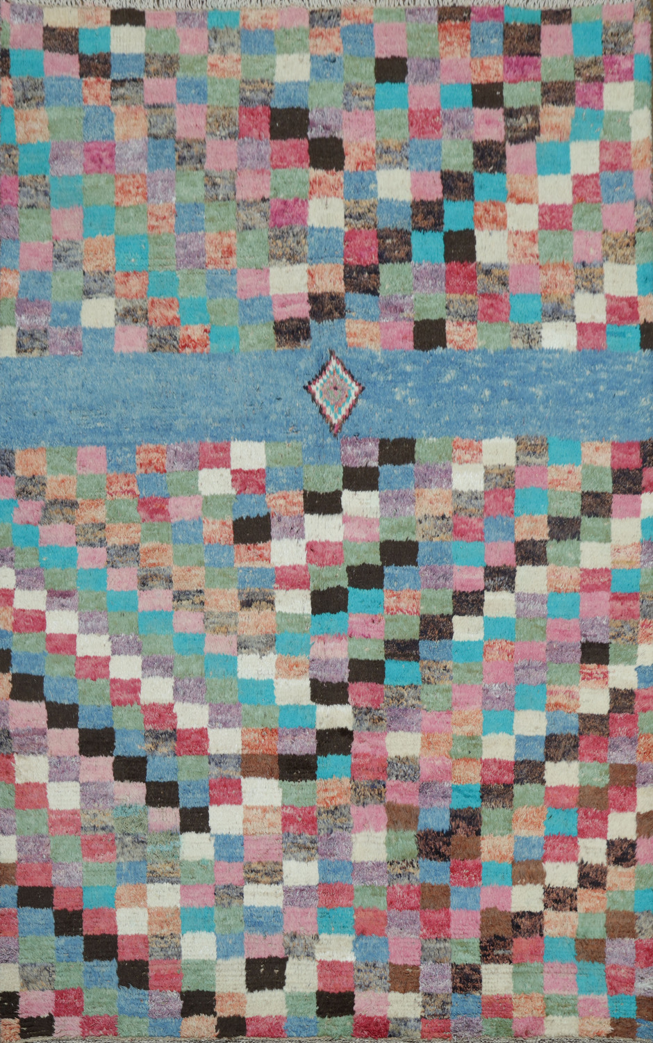 Colorful Checkered Rug Perfect for Modern Artistic Home Décor 6x10