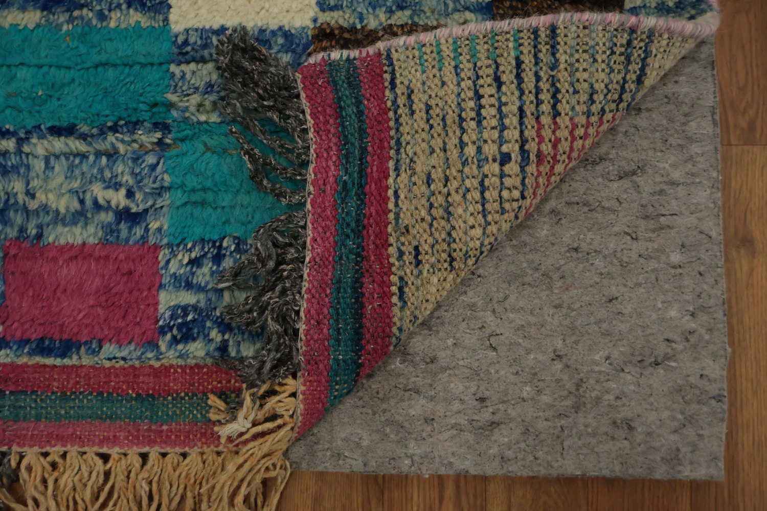 Wool Checkered Moroccan Handmade Rug 10x15