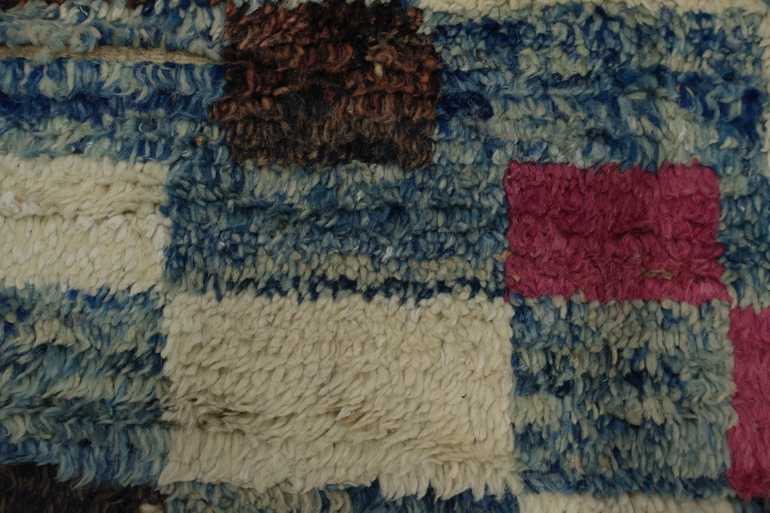 Wool Checkered Moroccan Handmade Rug 10x15