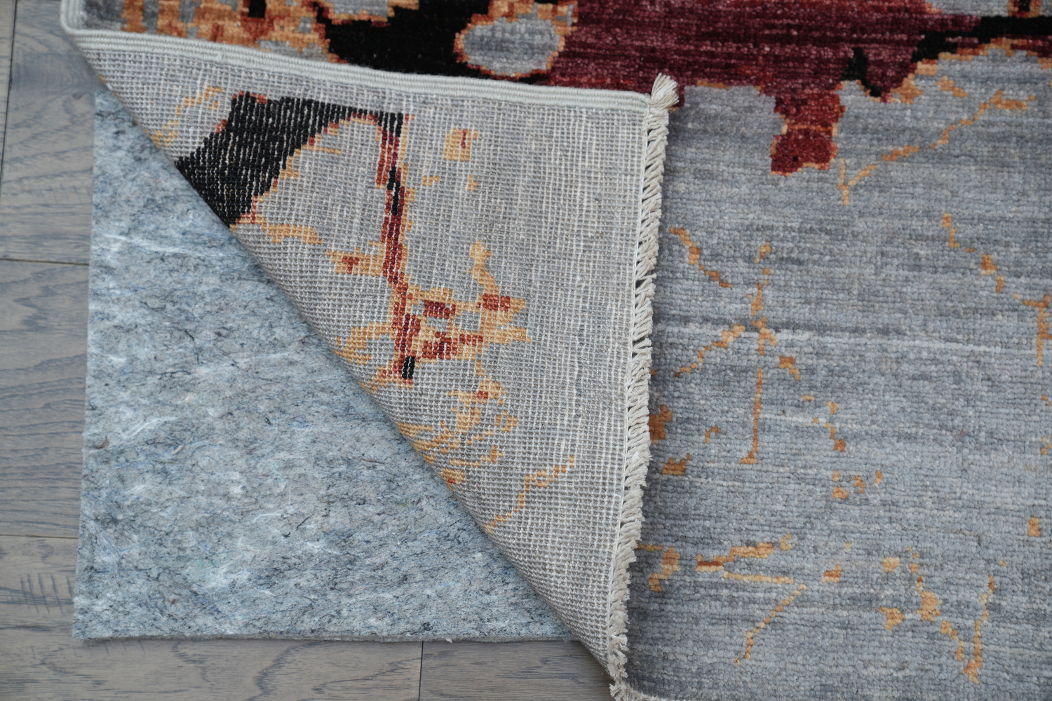 Vegetable Dye Abstract Wool Area Rug 7x10