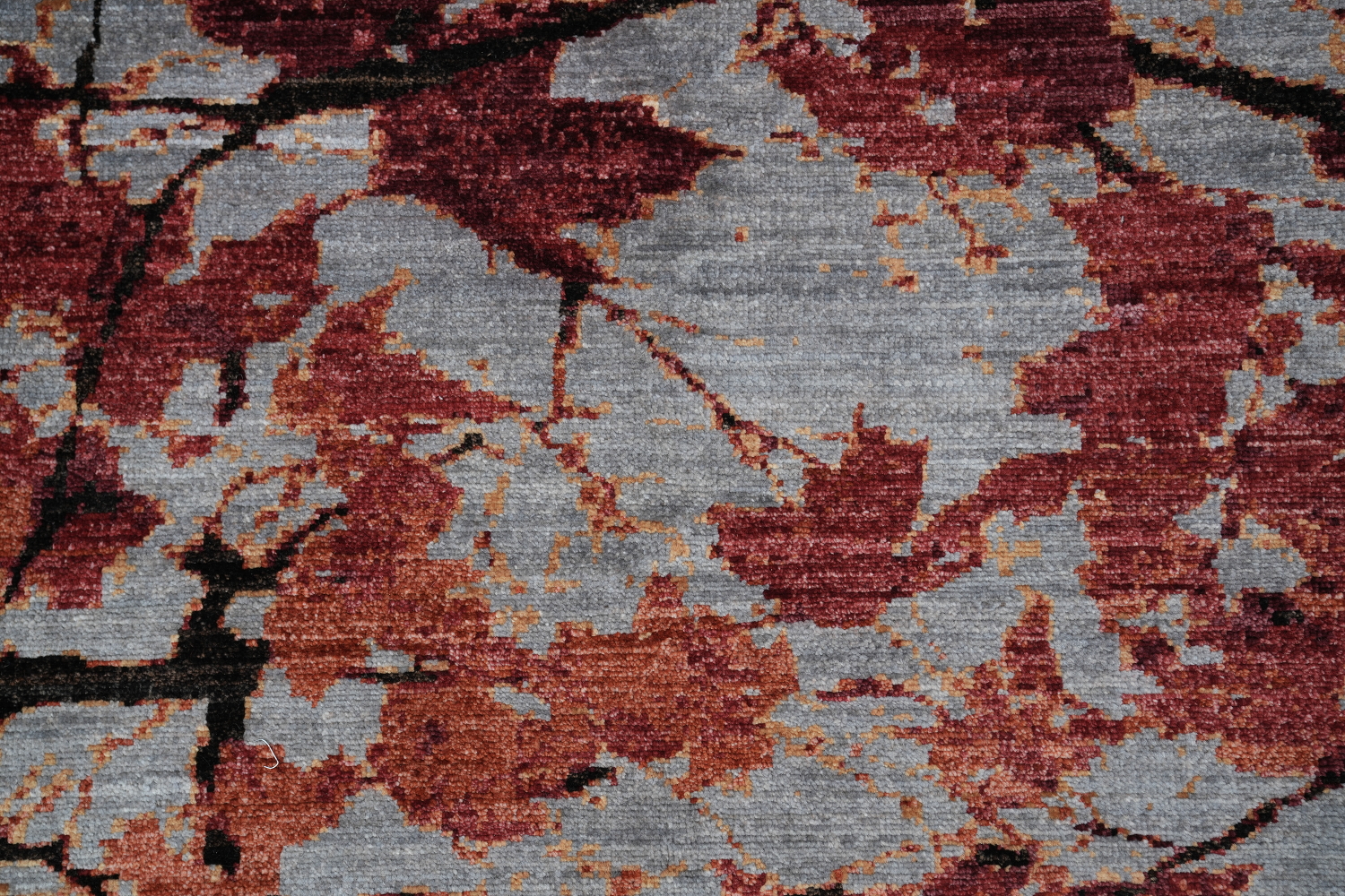 Vegetable Dye Abstract Wool Area Rug 7x10