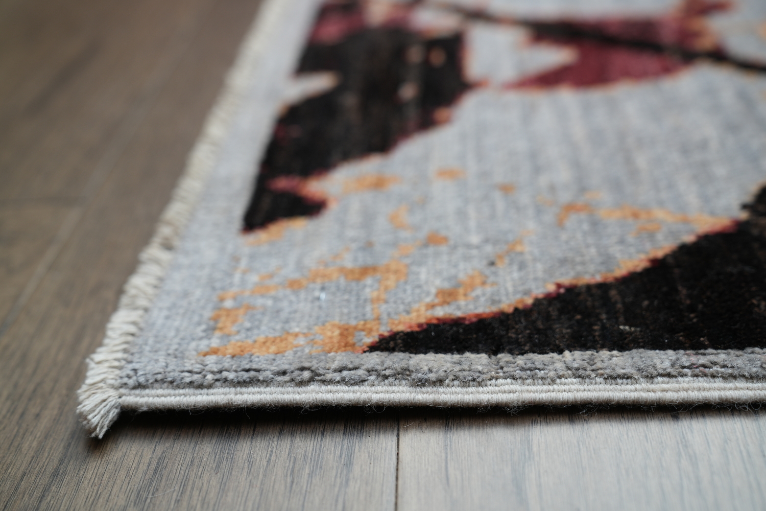 Vegetable Dye Abstract Wool Area Rug 7x10