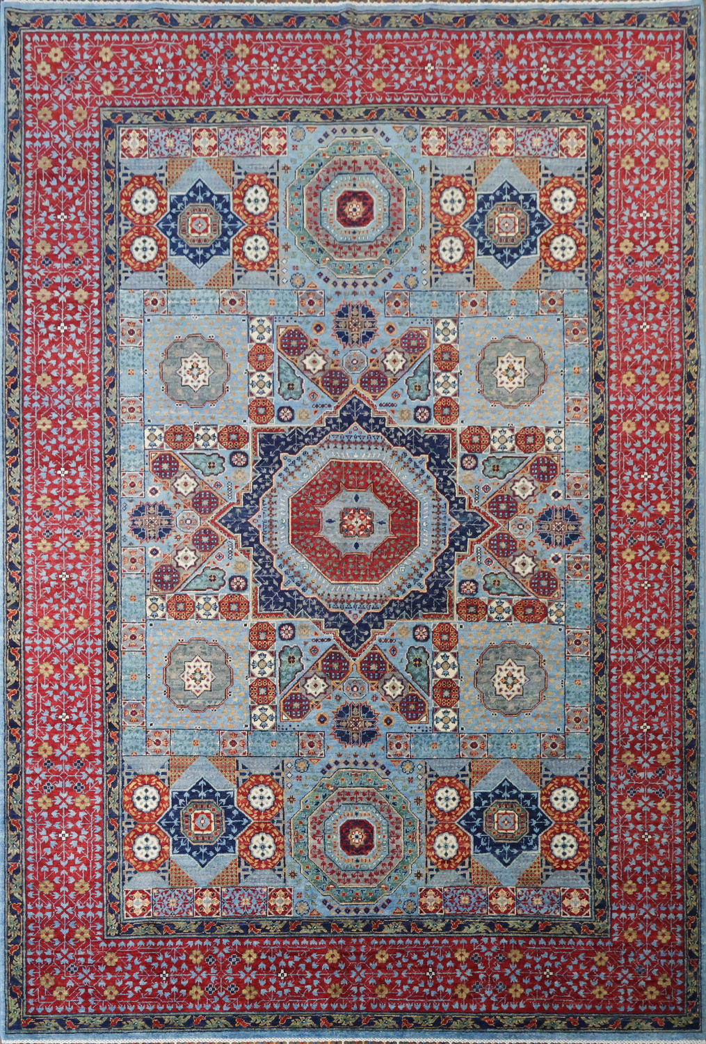 Vegetable Dye Mamluk Oriental Area Rug 7x10