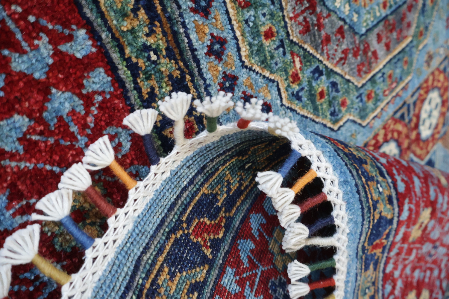 Vegetable Dye Mamluk Oriental Area Rug 7x10