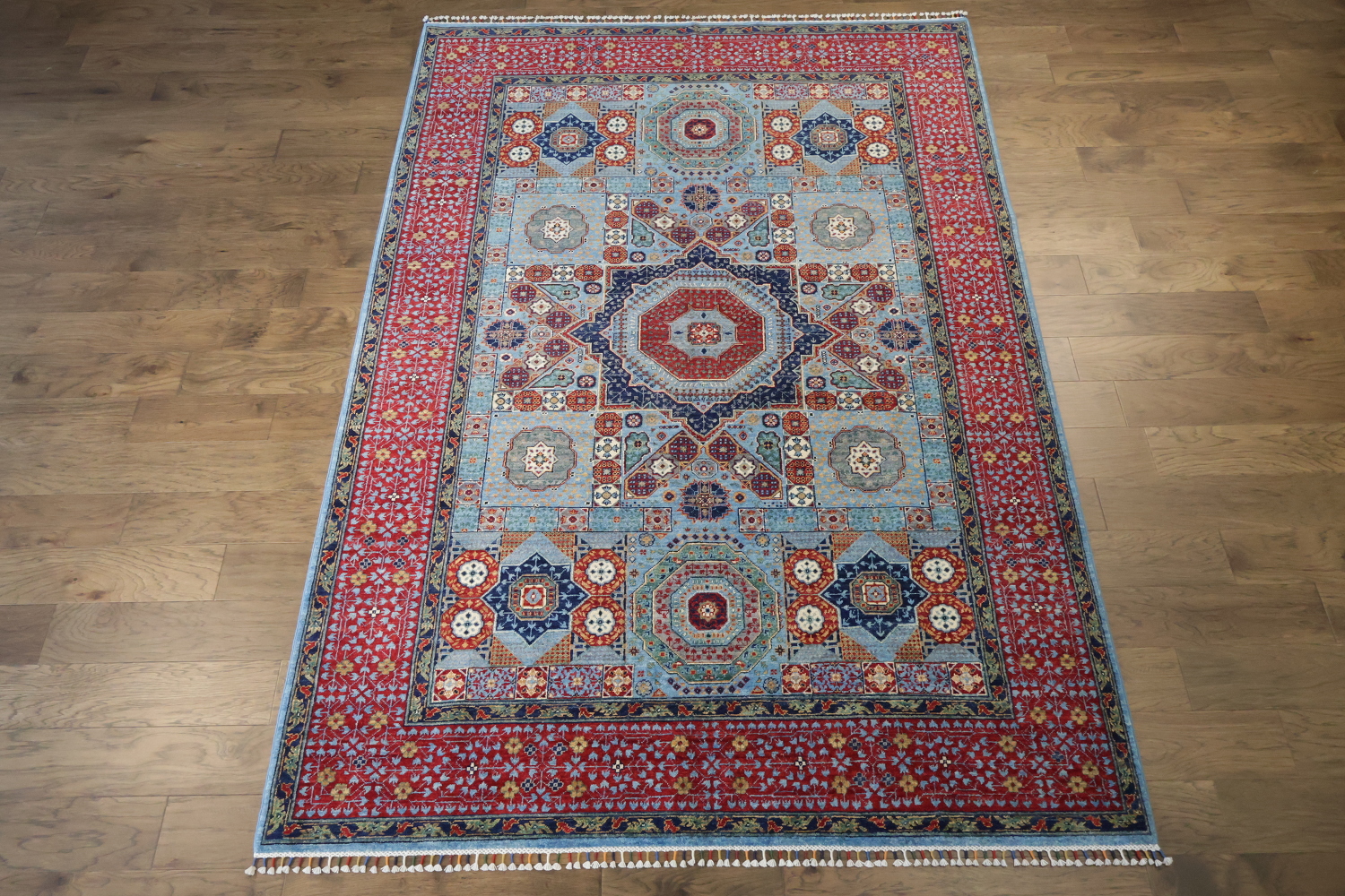 Vegetable Dye Mamluk Oriental Area Rug 7x10
