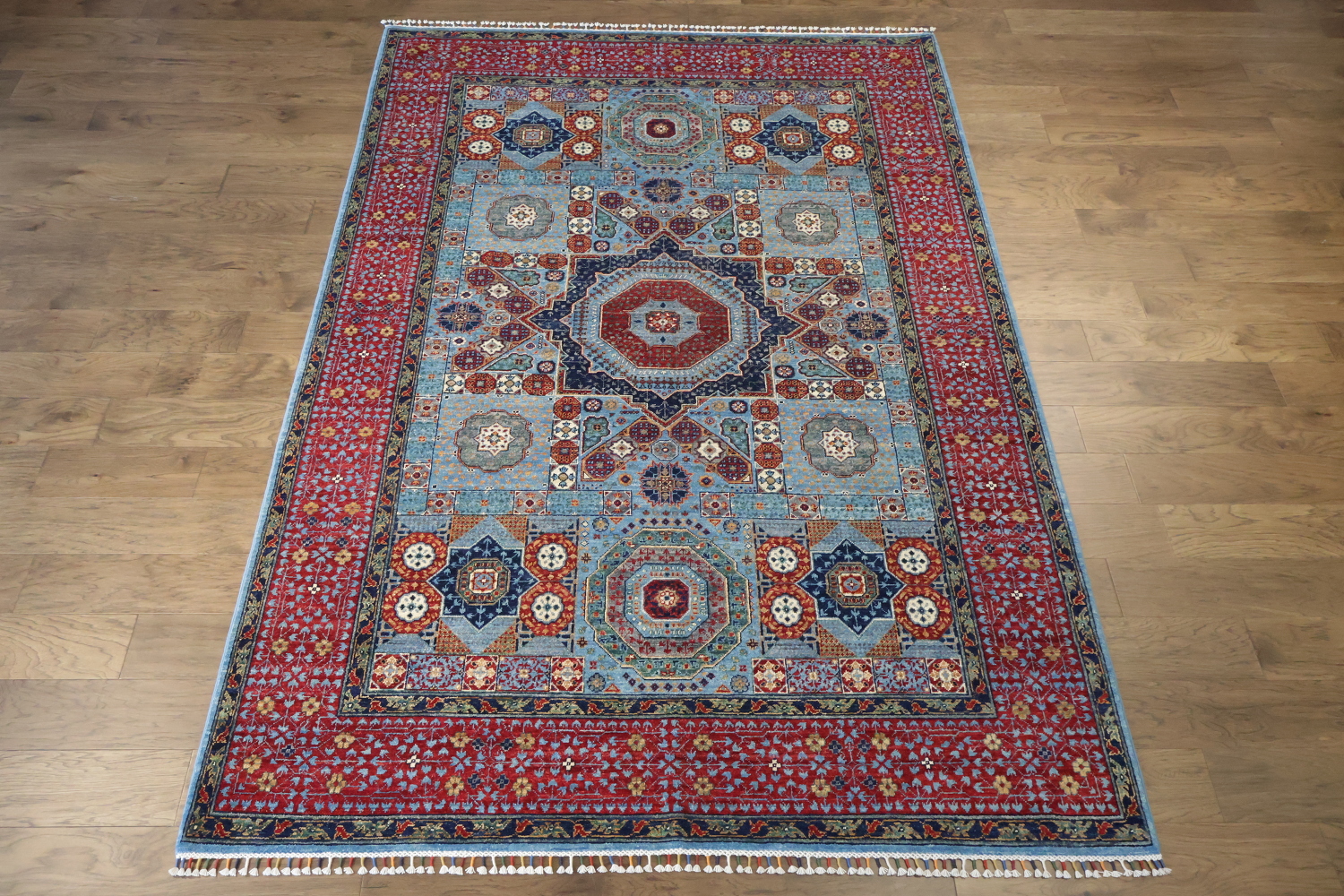 Vegetable Dye Mamluk Oriental Area Rug 7x10