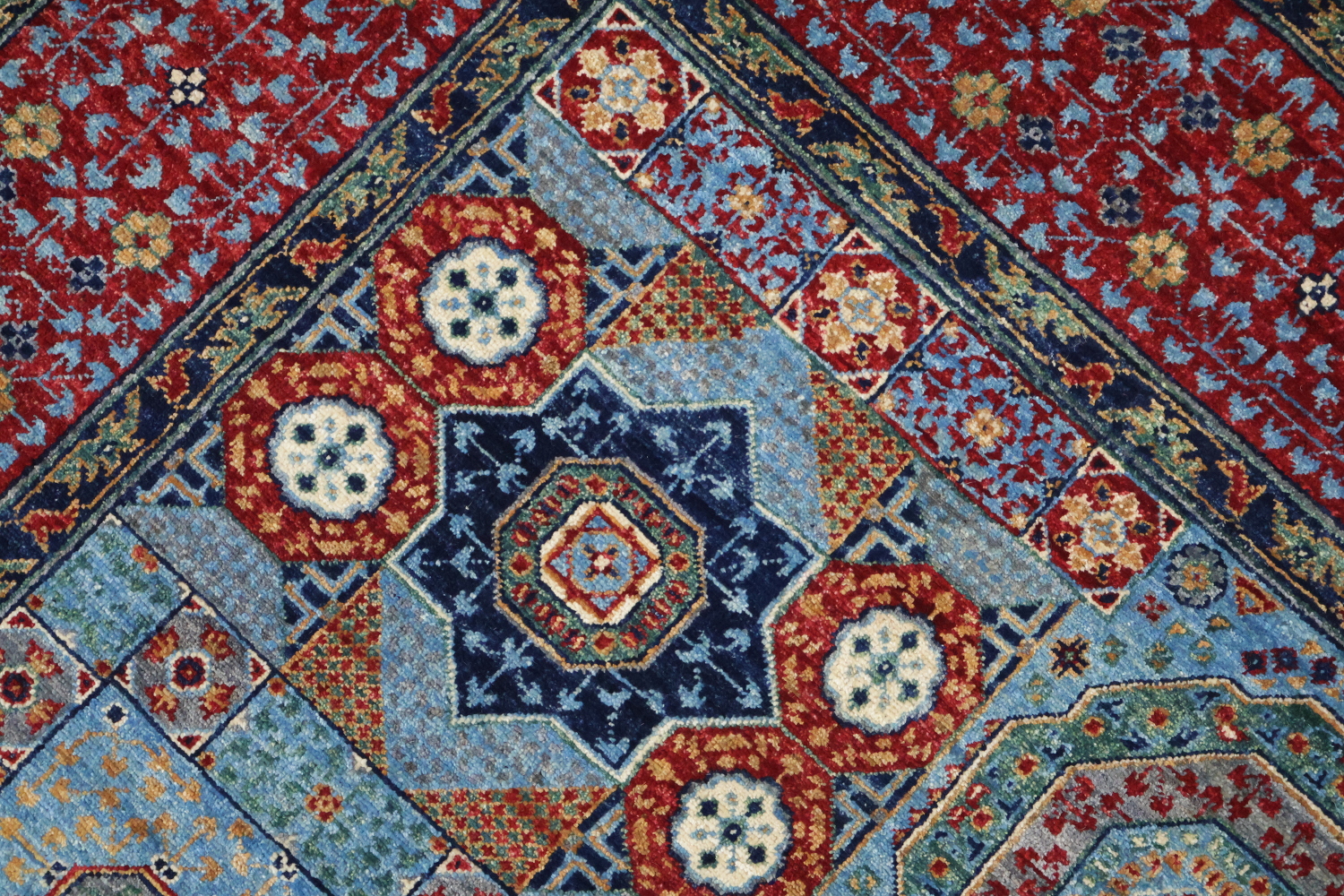 Vegetable Dye Mamluk Oriental Area Rug 7x10