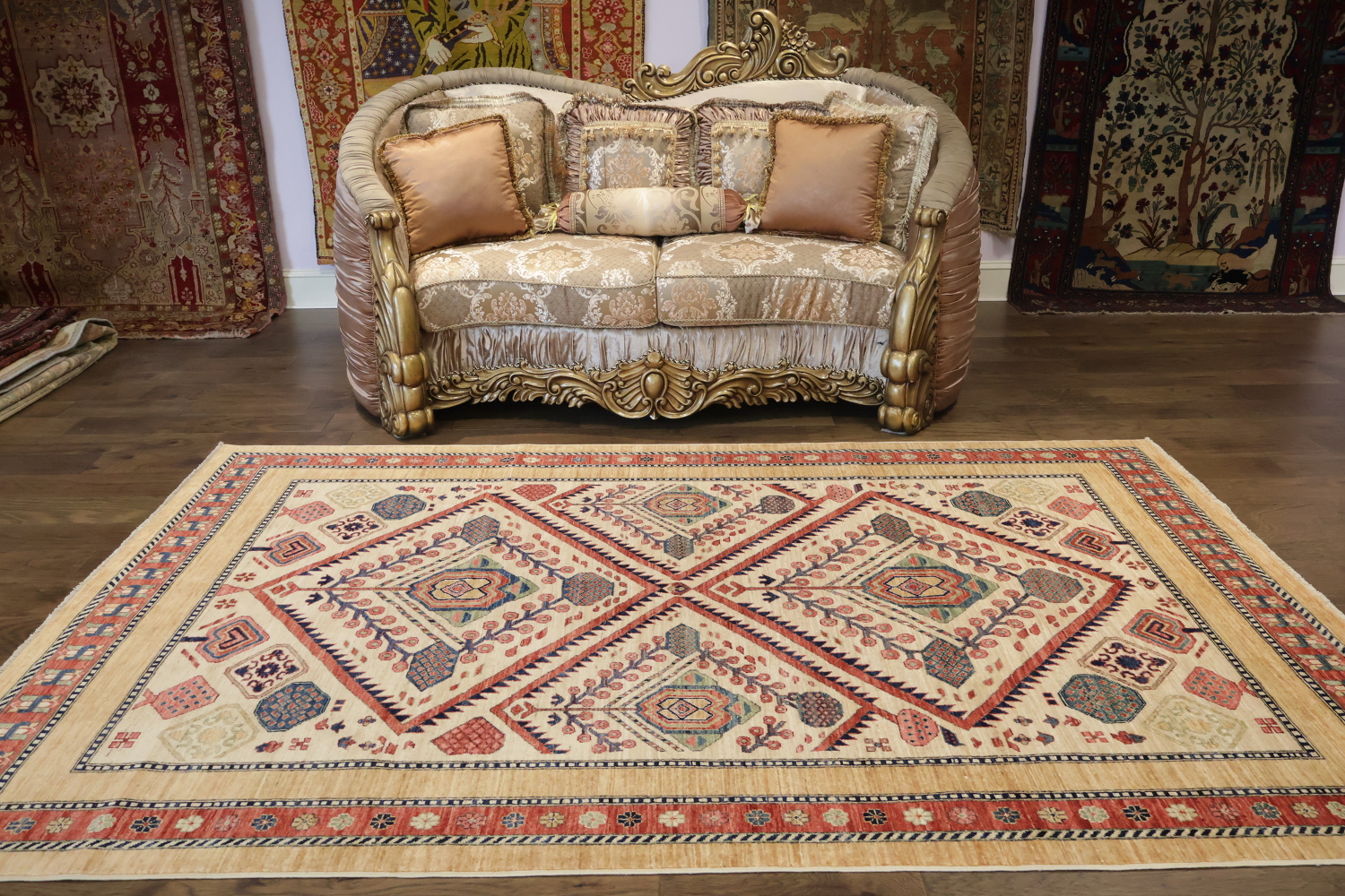 Vegetable Dye Ziegler Oriental Area Rug 6x9