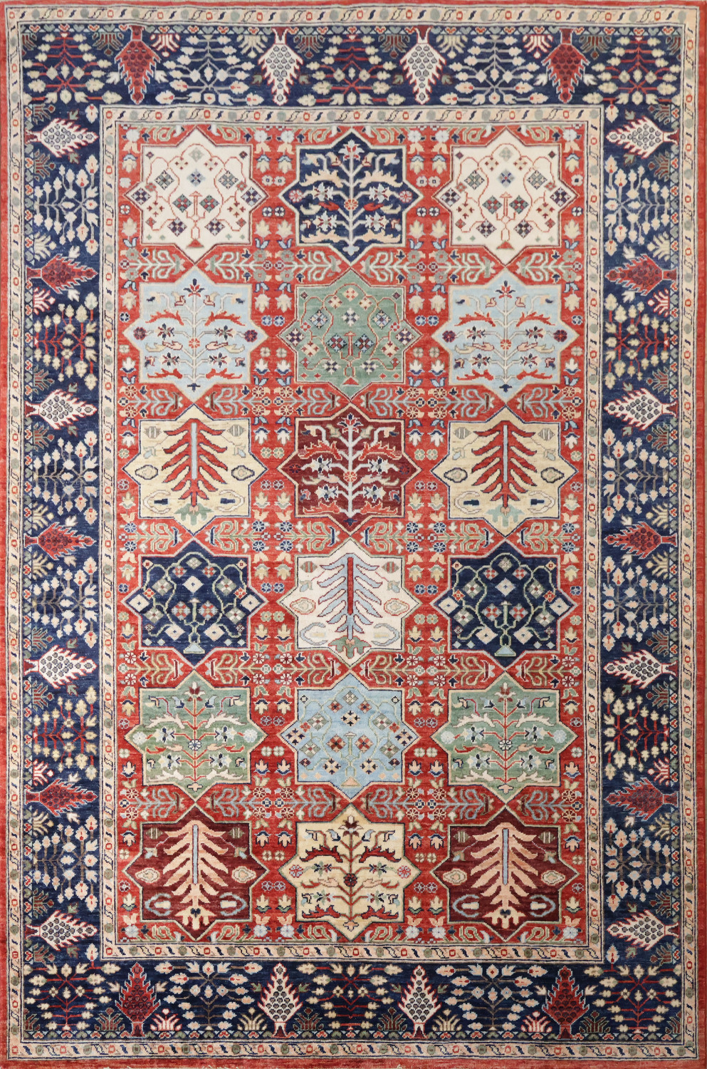 Vegetable Dye Heriz Serapi Wool Area Rug 9x12