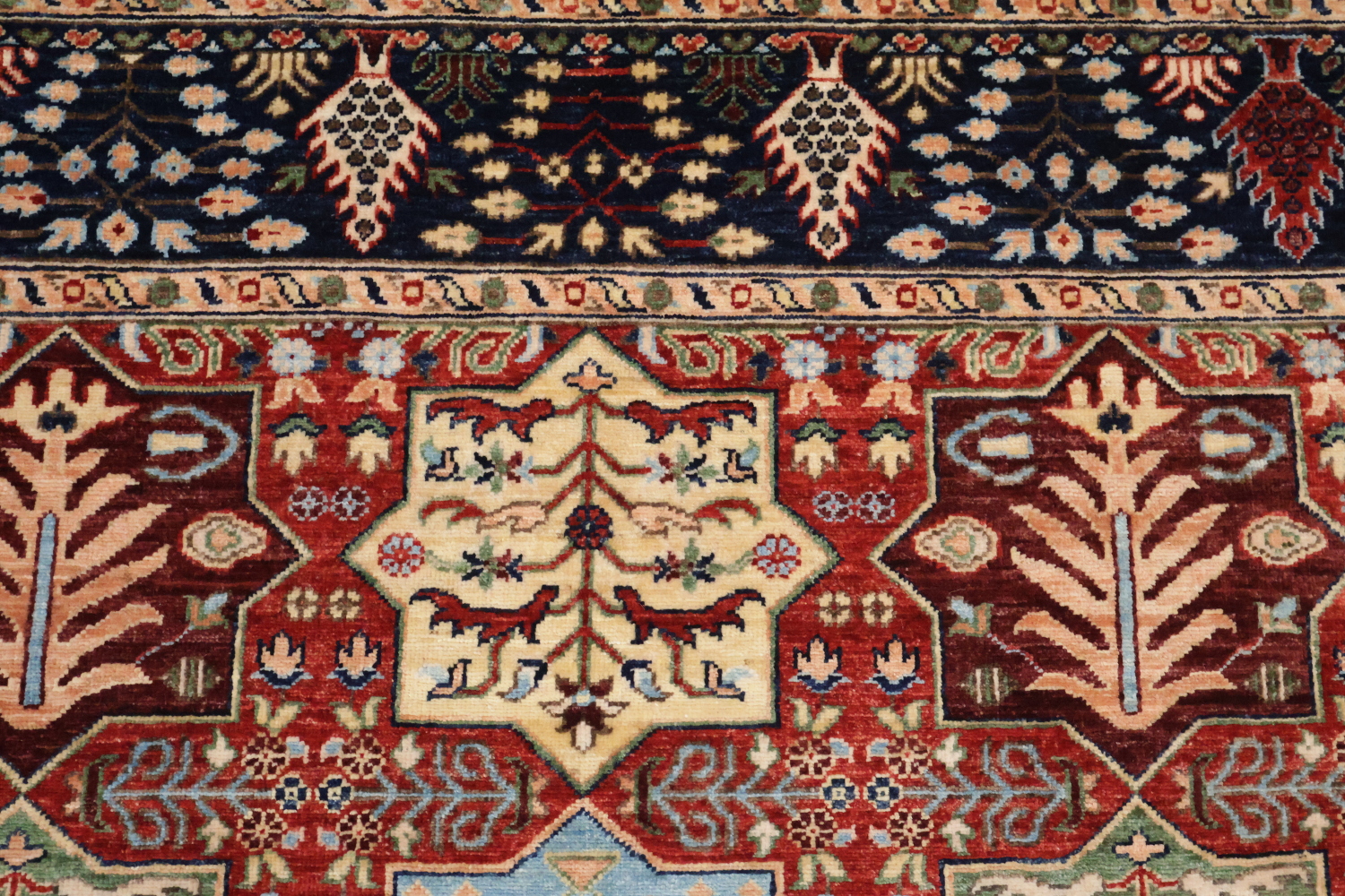 Vegetable Dye Heriz Serapi Wool Area Rug 9x12