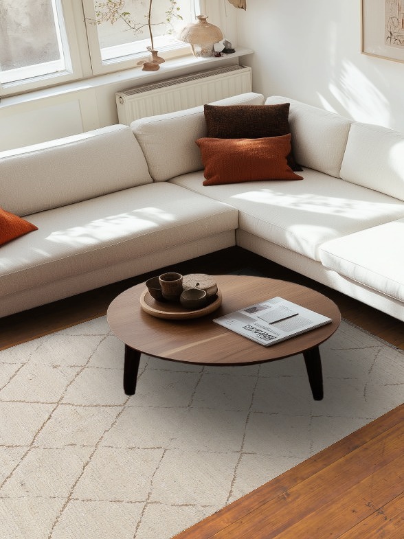 Trellis Moroccan Wool Area Rug 5x8