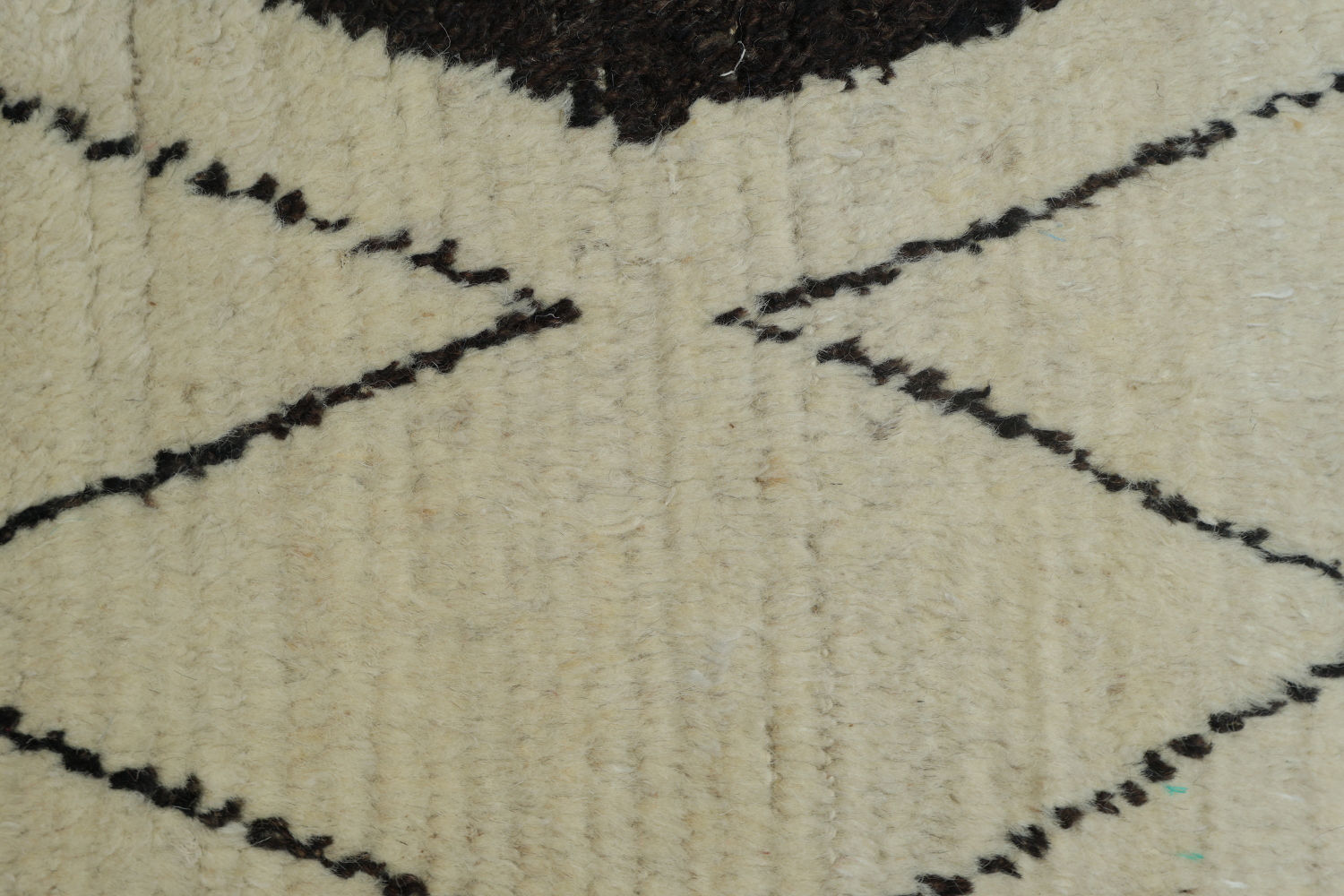 Trellis Black and White Area Rug with Bold Geometric Lines 6x10 ft