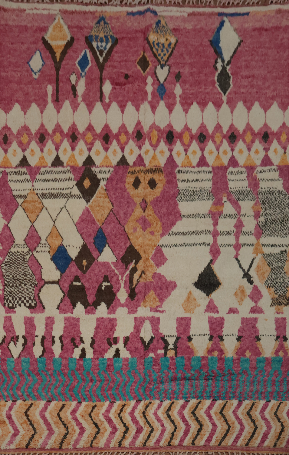 Chic Vibrant Moroccan Large Area Rug 10x14 Contemporary Home Décor