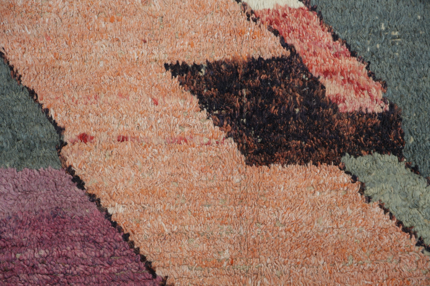 Modern Abstract Geometric Rug with Earth's Natural Tones 6x10