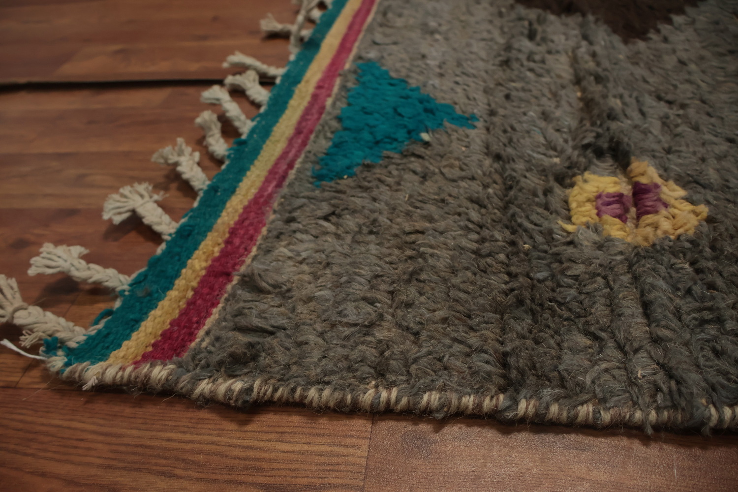 Bohemian Aesthetic Geometric Moroccan Wool Area Rug 8x11