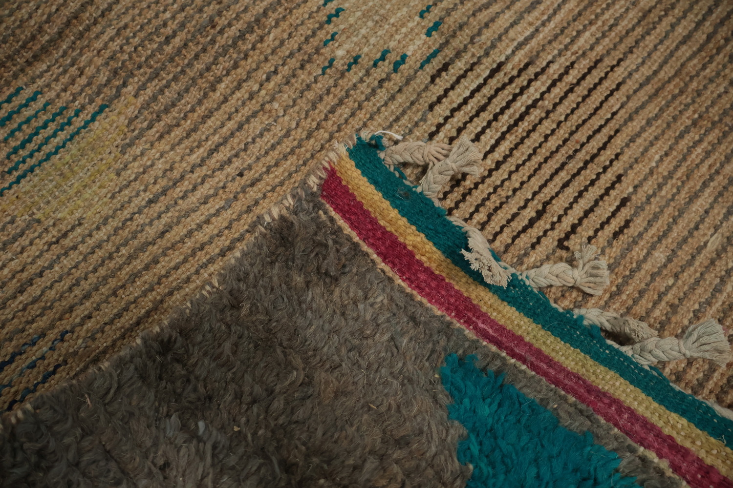 Bohemian Aesthetic Geometric Moroccan Wool Area Rug 8x11
