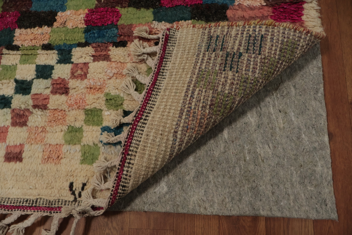 Elegant Mosaic Moroccan Runner Rug 4x22 in a Burst of Vivid Colors