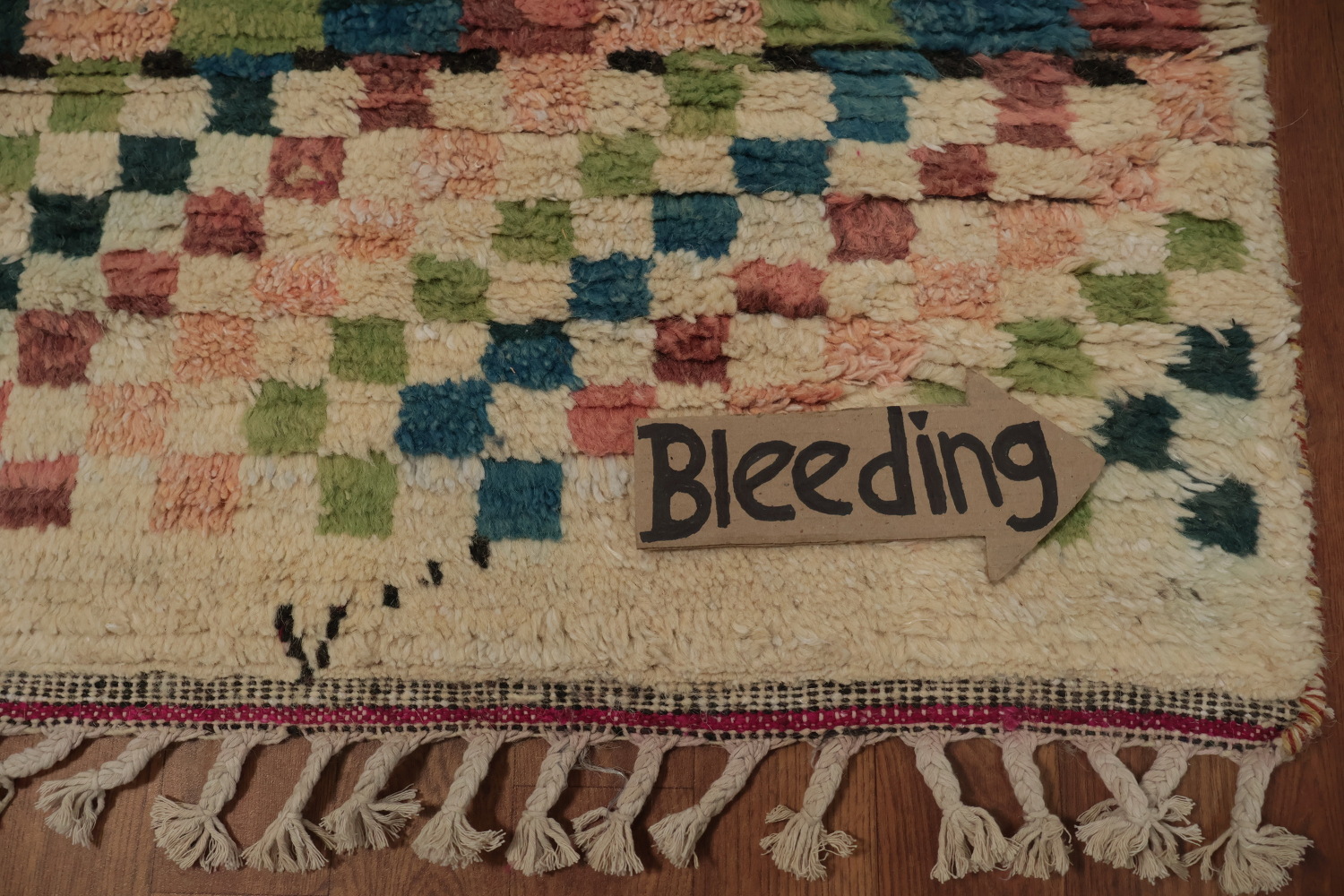 Elegant Mosaic Moroccan Runner Rug 4x22 in a Burst of Vivid Colors