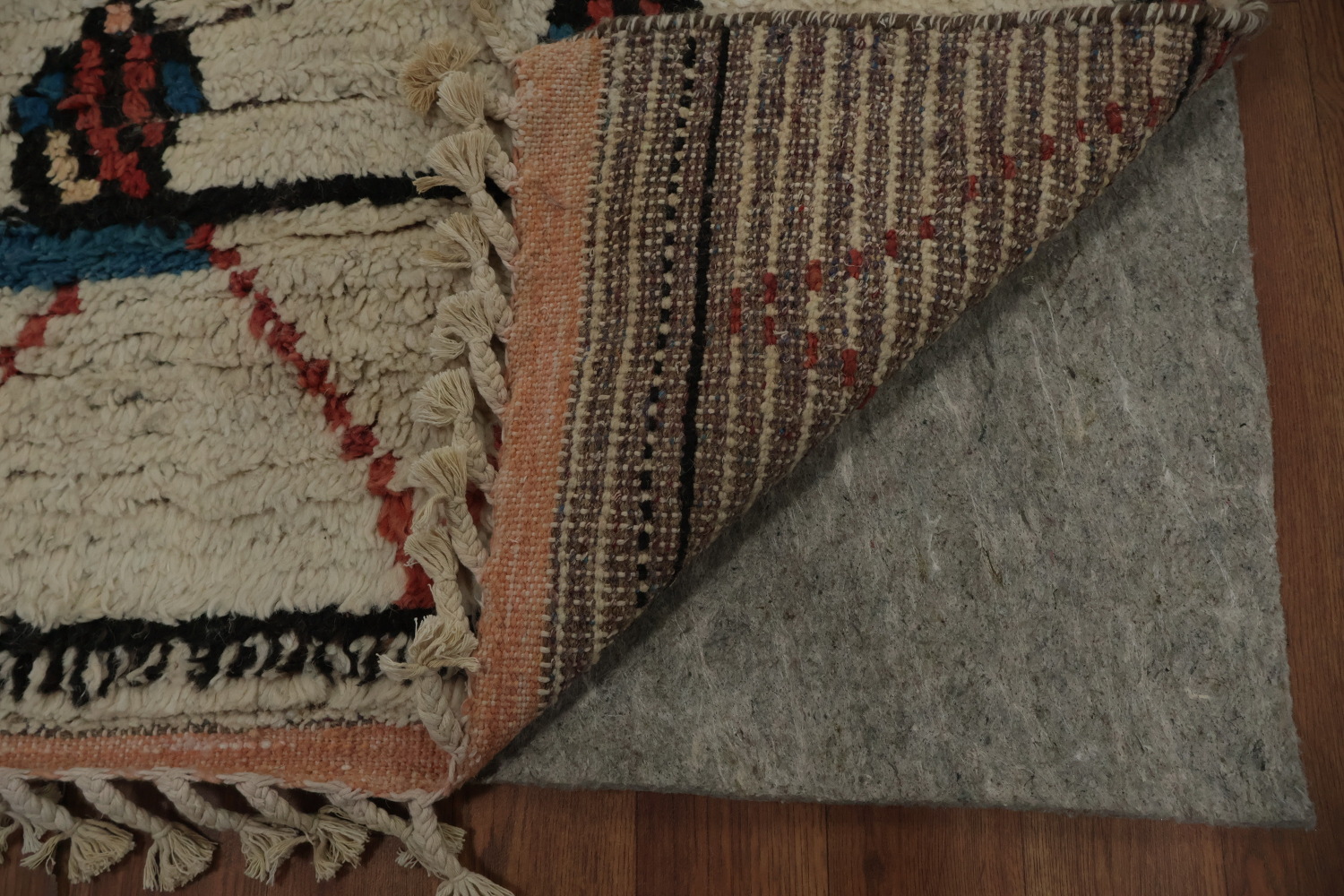 Modern Moroccan Wool Area Rug 6'x9'