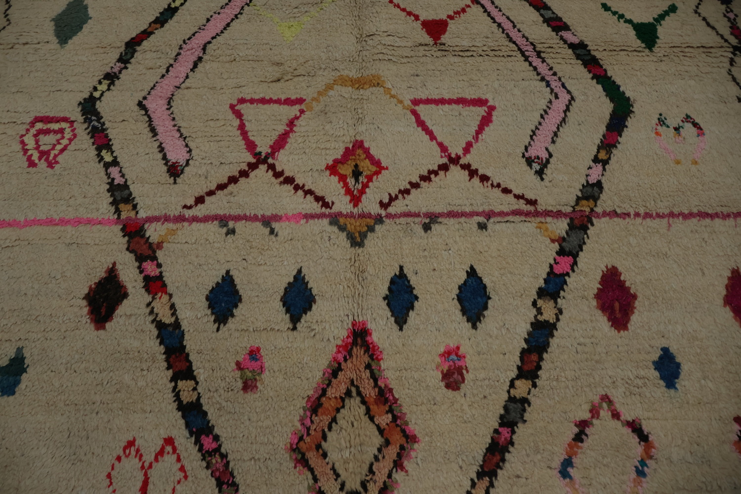 Modern Moroccan Wool Area Rug 6'x9'