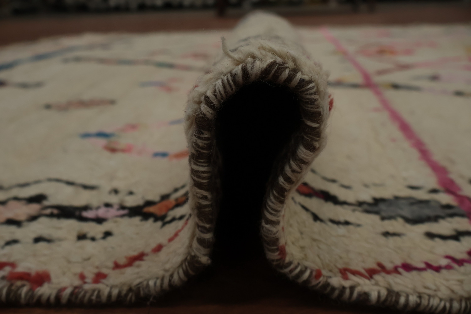 Modern Moroccan Wool Area Rug 6'x9'